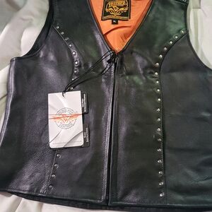 Diamond Supply Co. Black Leather Vest